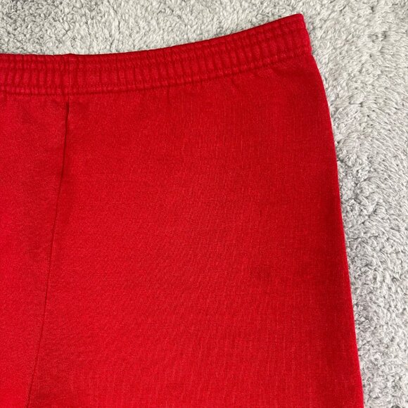 Vintage Jerzees Sweatpants XL Red Cinch Cuffs Drawstring Distressed Made In USA - Picture 7 of 16